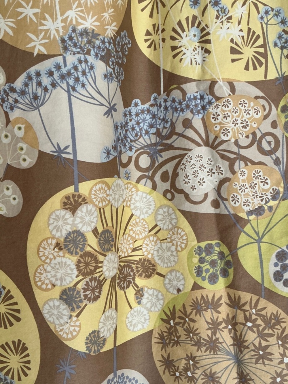 The Company Store Brown, Yellow and Green and Blue Botanical Duvet Cover - Picture 2 of 6